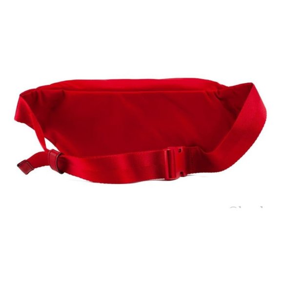 NEW Tory Burch Medium Belt Bag Fanny Pack Brilliant Red Nylon Adjustable 82508 - Picture 2 of 6